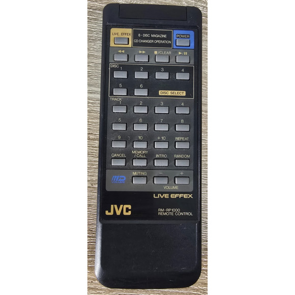 Original JVC RM-RP1000 Remote Control Live Effex 6 Disc Magazine CD Changer - Picture 1 of 2